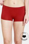 Zivame Medium Rise Full Coverage Boyshorts - Sundried Tomato — thumbnail 1